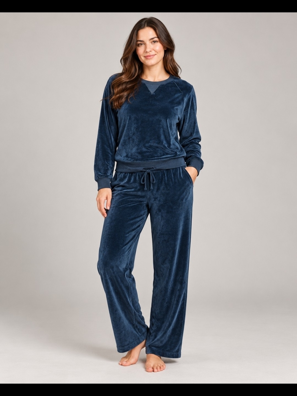 Honeydew Intimates Plush Velvet Lounge Set - Navy Blue